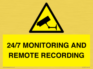 24/7 MONITORING AND REMOTE RECORDING